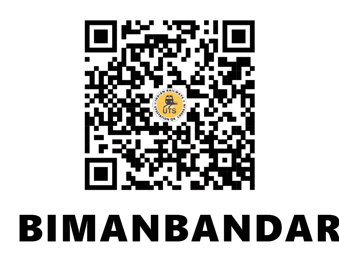 UTS QR Code for BIMANBANDAR - BNBA - ER (WEST BENGAL)
